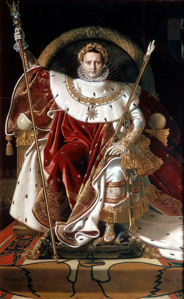 王座のナポレオン一世 アングル 絵画解説