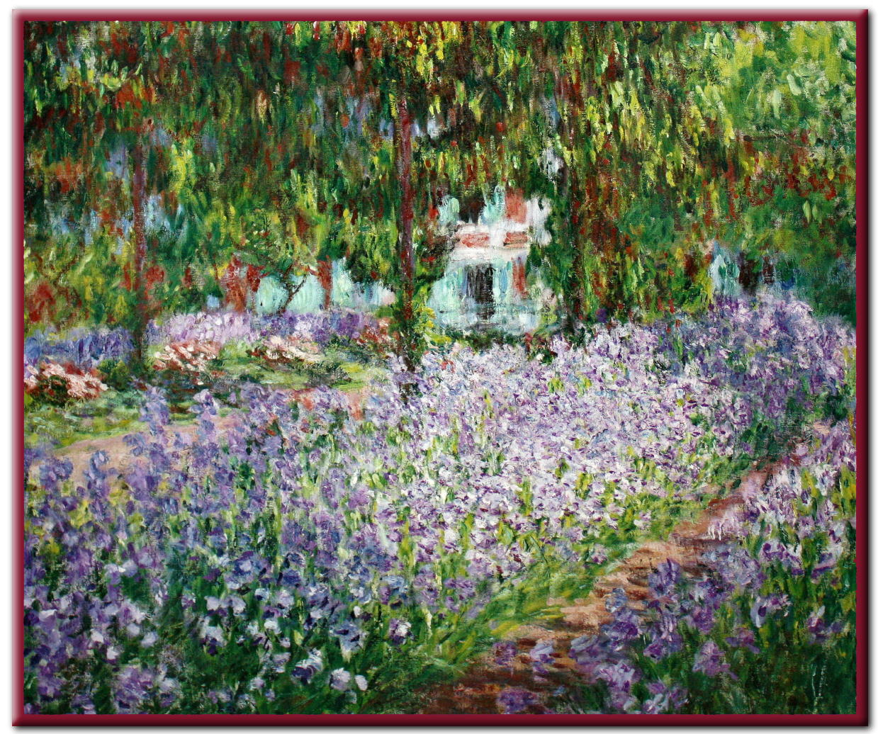 モネ　モネの庭　印象派絵画